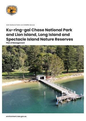 Ku-ring-gai Chase National Park, Lion Island, Long Island and Spectacle Island nature reserves plan of management
